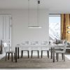Tavolo allungabile 90x160/420 cm Everyday Premium bianco frassino telaio Antracite - immagine 2