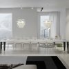 Tavolo allungabile 90x200/460 cm Flame Premium Bianco Frassino telaio Antracite - immagine 4